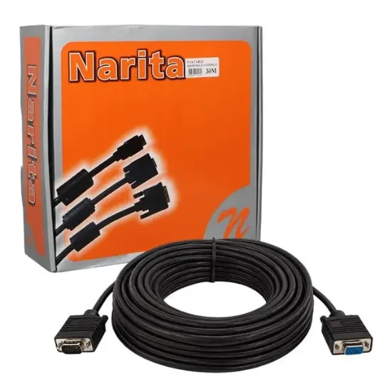 Narita HD15P Erkek/Dişi 15 Pin 30 Metre VGA Görüntü Uzatma Kablosu resmi