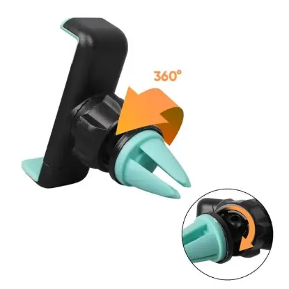 Powermaster PM-39119 Plastik 360 Derece Dönebilen Ayarlanabilir Kıskaçlı Araç İçi Telefon Tutucu resmi