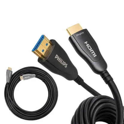 Philips SWR3019W/93 40 Metre 4K 60Hz AOC Fiber Optik HDMI Kablo Çinko Alaşım Gövde resmi