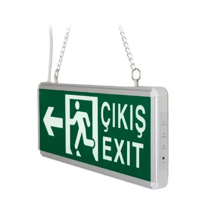 ZMR ZMR-670/Y.01 3W Sağ-Sol Yön Acil Çıkış Yönlendirme Tabelası - Lambası (38X30X36mm) resmi