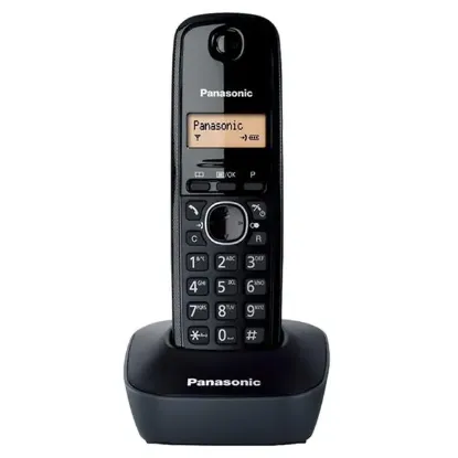 Panasonic KX-TG1611 Dect Telsiz Telefon (Siyah) resmi
