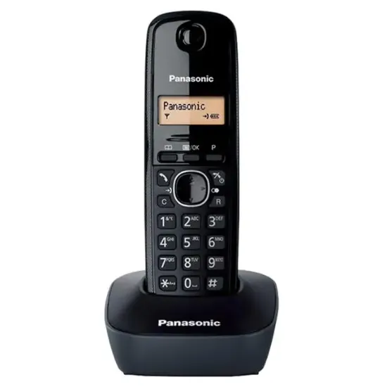 Panasonic KX-TG1611 Dect Telsiz Telefon (Siyah) resmi
