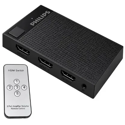 Philips SWV9023D/93 5-Giriş 1-Çıkış 4K HDMI Switch (Seçici) resmi