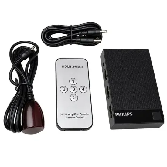Philips SWV9023D/93 5-Giriş 1-Çıkış 4K HDMI Switch (Seçici) resmi