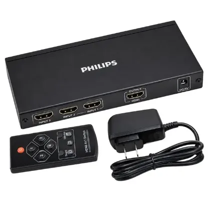 Philips SWR9101W/93 HDMI Quad Multi-Viewer 4-Giriş 1-Çıkış Ekran Bölücü ve Seçici Switch resmi