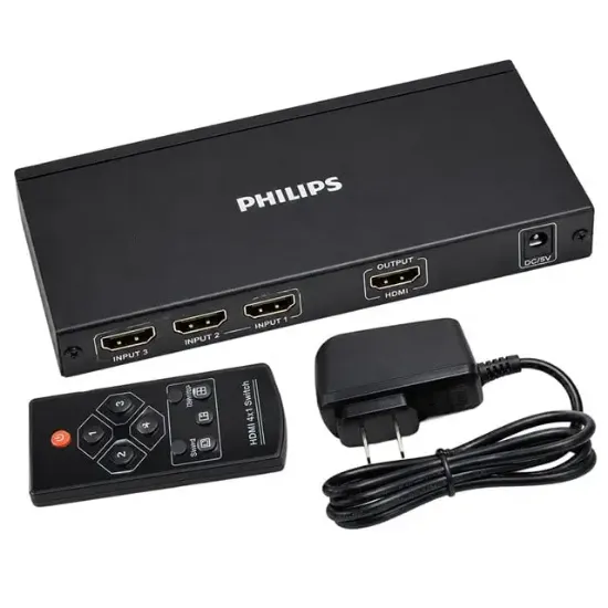 Philips SWR9101W/93 HDMI Quad Multi-Viewer 4-Giriş 1-Çıkış Ekran Bölücü ve Seçici Switch resmi