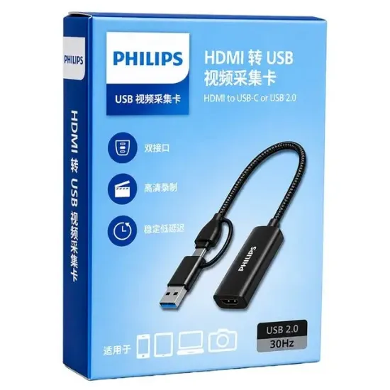 Philips SWR1650F/93 HDMI to USB-C / USB 3.0 4K Ultra HD Görüntü Yakalama Kartı resmi
