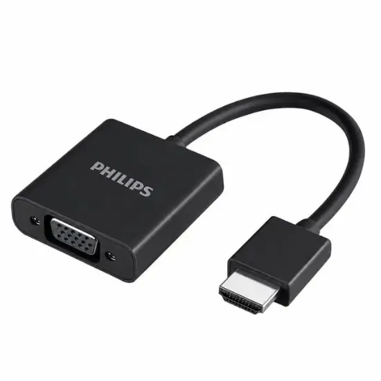 Philips SWR1620B/93 HDMI to VGA Dönüştürücü Adaptör Harici Ses Çıkışlı resmi