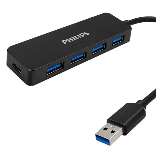 Philips SWR1603C/93 USB-C 3.0 to 4 Port USB 3.0 Hub Çoklayıcı resmi