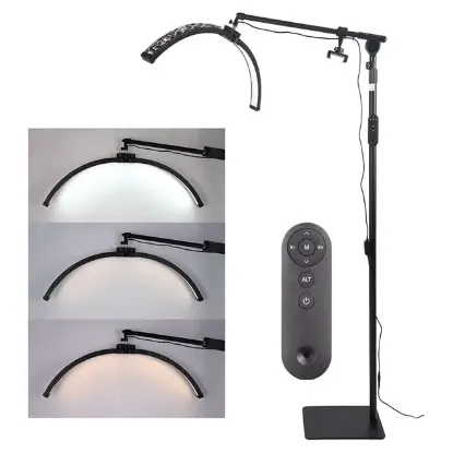 TrLed F-700B 70CM Zebra Elmas Desenli Ayaklı Profesyonel Güzellik Salonu Lambası resmi