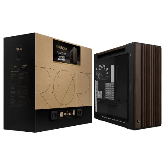 ASUS PROART PA602 WALNUT WOOD TG PWM MODERN BLACK resmi