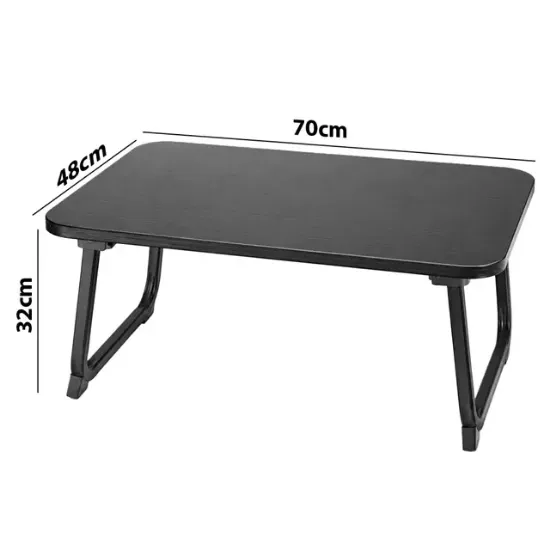 Sunup SN-29695 Katlanabilir Laptop Masası ve Yatak Koltuk Üzeri Tepsisi Siyah 70x48cm resmi