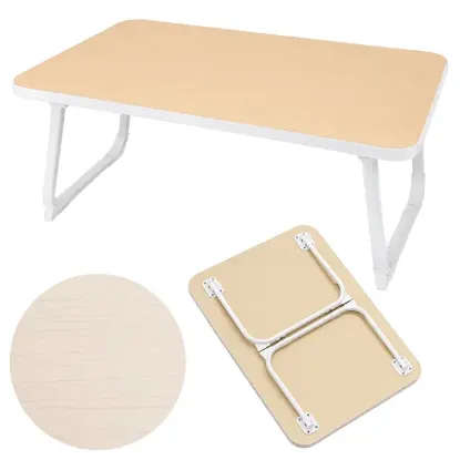 Sunup SN-29693 Katlanabilir Laptop Masası ve Yatak Koltuk Üzeri Tepsisi Ahşap Desen 60x40cm resmi