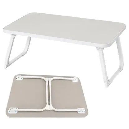 Sunup SN-29691 Katlanabilir Laptop Masası ve Yatak Koltuk Üzeri Tepsisi Beyaz 60x40cm resmi