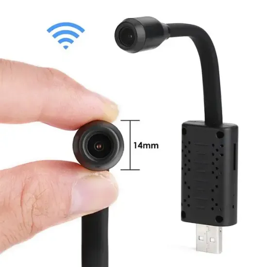 Hello HL-37821 Akıllı Esnek USB Wi-Fi Mini Güvenlik Kamerası 1080P Full HD V380 Pro Uygulama Destekli resmi
