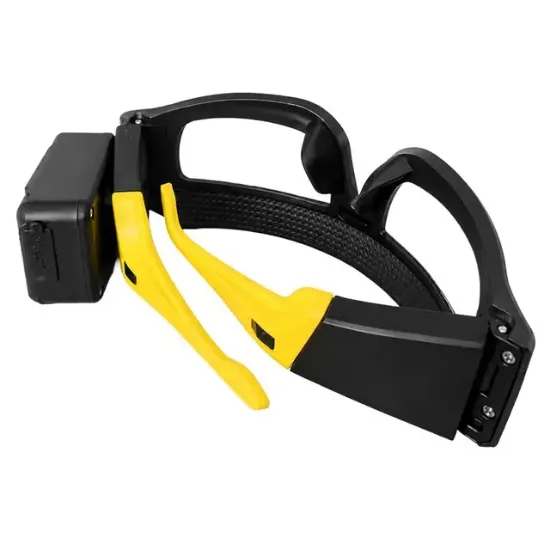Powermaster PM-37843 İndüksiyonlu Koruyucu Gözlük ve Kafa Lambası Şarjlı Çift LED'li resmi