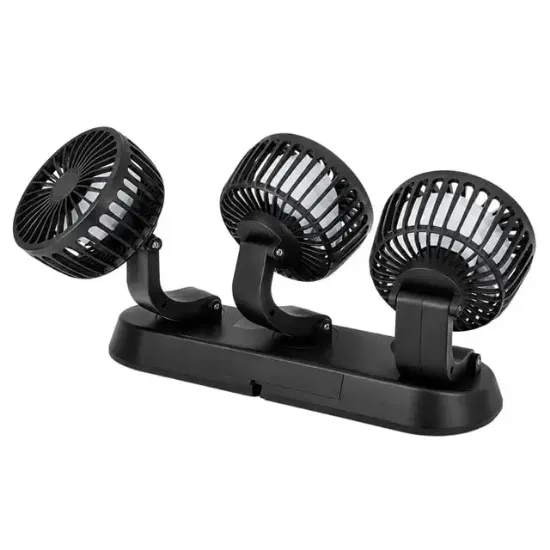 Powermaster Fan40 12 Volt Dc Çakmaklıklı Mini 3Lü Plastik Araç Fanı resmi