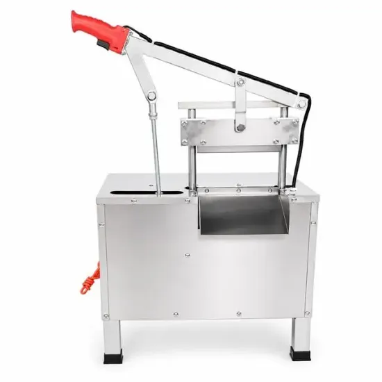 Sunup SN-30982 Otomatik Kemik ve Et Kesme Makinesi Gıda Sınıfı Paslanmaz Çelik Endüstriyel Giyotin Dilimleyici resmi