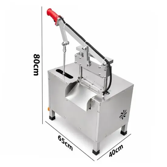 Sunup SN-30982 Otomatik Kemik ve Et Kesme Makinesi Gıda Sınıfı Paslanmaz Çelik Endüstriyel Giyotin Dilimleyici resmi