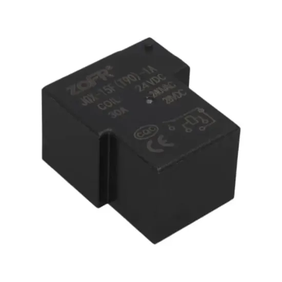 24V 30A 5 Pin Röle (JQX-15F-T90-24VDC) resmi