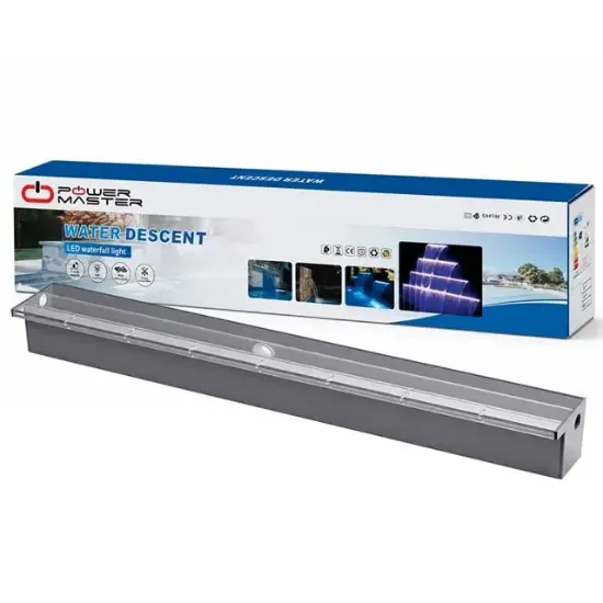 Powermaster PM-37796 Havuz ve Bahçe Şelale Başlığı 150cm RGB LED'li Uzaktan Kontrollü resmi