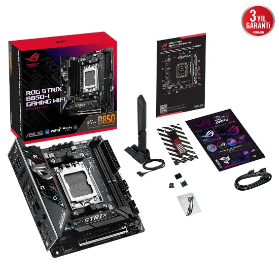 ASUS ROG STRIX B850-I GAMING WIFI AMD ANAKART resmi