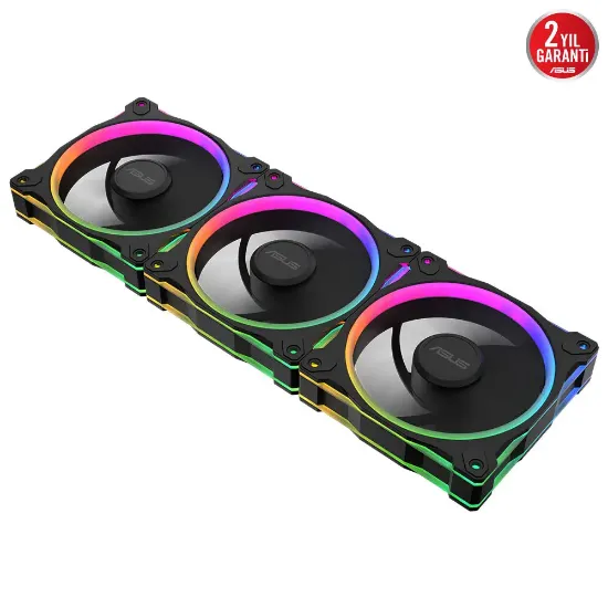 ASUS PRIME MR120 SOĞUTUCU KASA RADYATÖR FANI ARGB 120MM SİYAH 3IN1 resmi