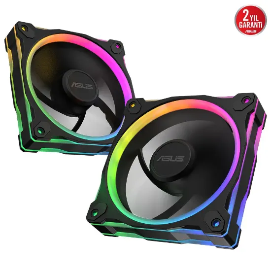 ASUS PRIME MR120 SOĞUTUCU KASA RADYATÖR FANI ARGB 120MM SİYAH 3IN1 resmi