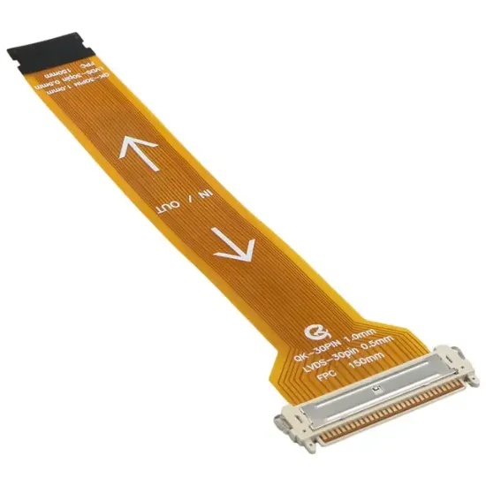 30 Pin 0.5mm Pitch 150mm Esnek Flat Kablo (FFC) LCD Panel Tamir Flexi resmi