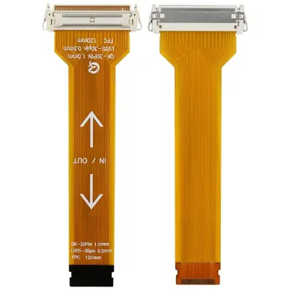 30 Pin 0.5mm Pitch 100mm Esnek Flat Kablo (FFC) LCD Panel Tamir Flexi resmi