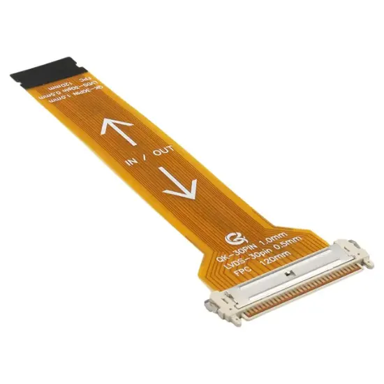 30 Pin 0.5mm Pitch 100mm Esnek Flat Kablo (FFC) LCD Panel Tamir Flexi resmi