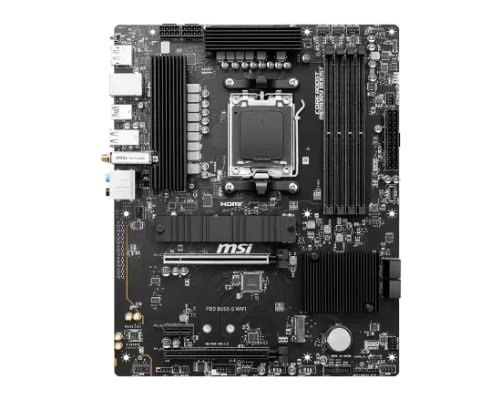 MSI PRO B650-S WIFI DDR5 7200(OC)MHz HDMI DP M.2 ATX AM5  resmi
