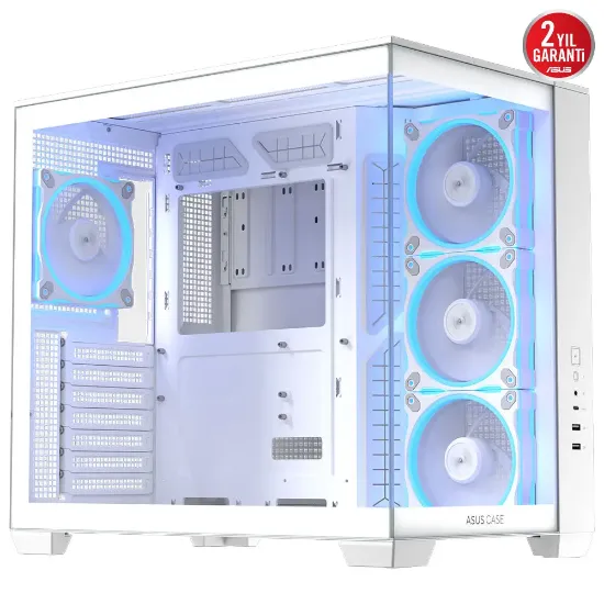 ASUS A32 PLUS M-ATX 3.2 GEN 2X1 TYPE C PORTU VE 360MM AIO CPU SOĞUTUCU & 420MM EKRAN KARTIYLA UYUMLU BEYAZ resmi