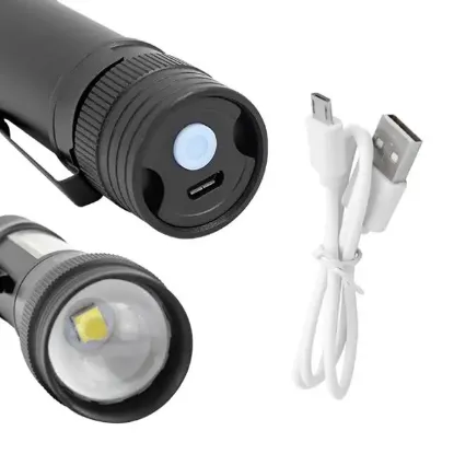 Powermaster Metal Su Geçirmez 3400 Lümen Power Ledli Şarjlı El Feneri PM-14622 resmi