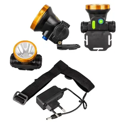 PowerMaster PM-4524 Power Ledli Su Geçirmez Şarjlı Balıkçı Kafa Feneri resmi