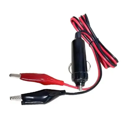 PowerMaster PM-7799 Krokodil Uçlu Araç Çakmak Fişi 1 Metre Kablolu resmi