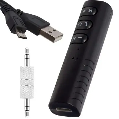 Powermaster BT-801 Oto Araç Bluetooth Aux Müzik Alıcı Çevirici Kiti resmi