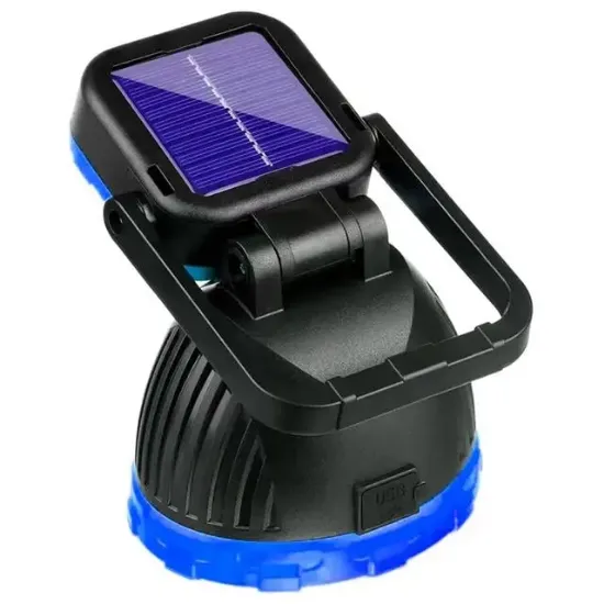 PowerMaster PM-8033C 6 Modlu EL Feneri Ve Işıldak Acil Durum Lambası 9 Cob Ledli Solar Şarjlı resmi
