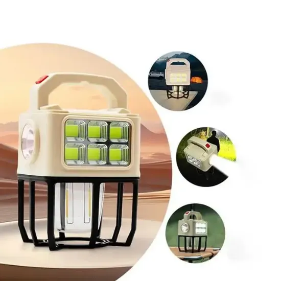 PowerMaster PM-26460 3 Modlu Beyaz - Filament Solar Masa - Kamp Lambası - El Feneri resmi