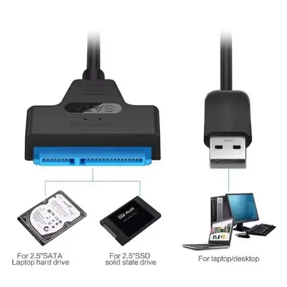 PowerMaster PM-6507 SSD HDD Sata Data TO USB3.0 2.5" Harddisk Kablo resmi