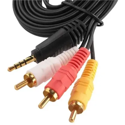 Powermaster 3.5Mm Stereo - 3 Boğumlu - 3Rca (Discman Kablosu) 1.5 Metre resmi