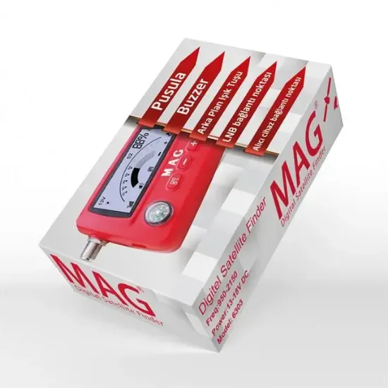 Mag MG-6303 LCD Ekranlı Dijital Uydu Bulucu resmi