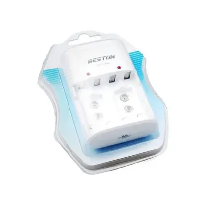 Beston BST-C802 2 - 4 Adet AA/AAA * 1 - 2 Adet 9 Volt Pil Şarj Cihazı resmi