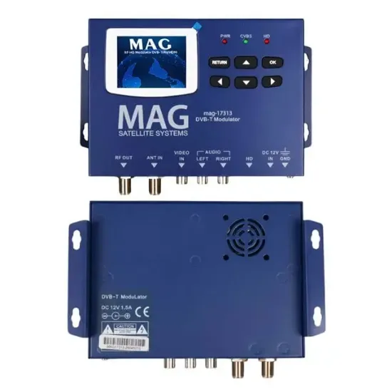 Mag MG-17313 Lcd Ekranlı Hd-Rf Converter Full Hd Dvb-T Encoder Modülatör (Dvb-T/Av/HDMI)             resmi