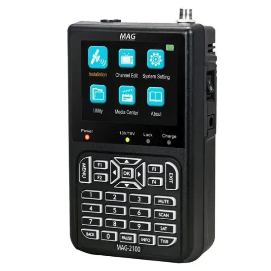 Mag MAG-2100 3.5'' DVB-S/S2 LCD Ekran Görüntülü HD Uydu Yön Sinyal Bulucu resmi