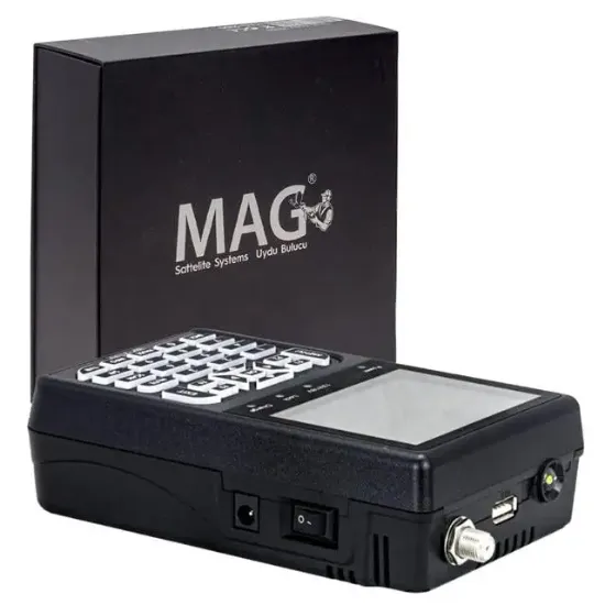 Mag MAG-2100 3.5'' DVB-S/S2 LCD Ekran Görüntülü HD Uydu Yön Sinyal Bulucu resmi
