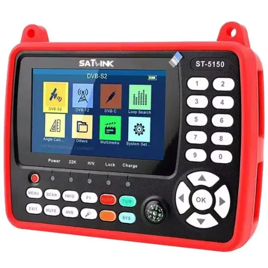 Satlink ST-5150 Combo DVB-S/S2/C/T/T2  - 4.3'' Ekranlı Görüntülü Full HD Uydu Yön Bulucu resmi