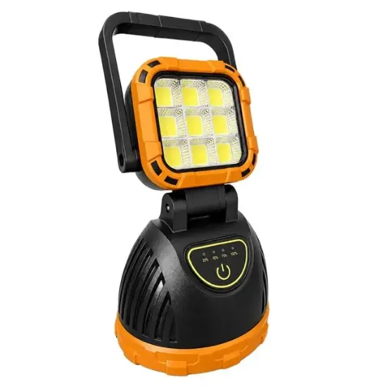 PowerMaster PM-8033C 6 Modlu EL Feneri Ve Işıldak Acil Durum Lambası 9 Cob Ledli Solar Şarjlı resmi