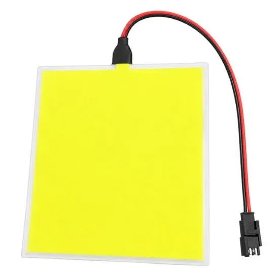 Powermaster PM-37725 100x100mm Elektrominesans (EL) 3V Led Panel Sarı Aydınlatmalı Esnek Yapı resmi