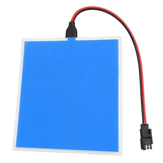 Powermaster PM-37724 100x100mm Elektrominesans (EL) 3V Led Panel Mavi Aydınlatmalı Esnek Yapı resmi
